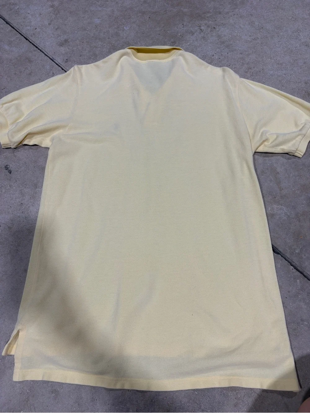 Ralph Lauren Pale Yellow Classic Polo with Navy Pony